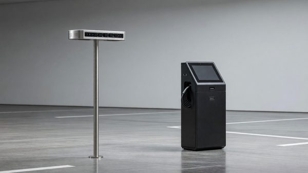 Smart curb management sensors and signage on an urban street