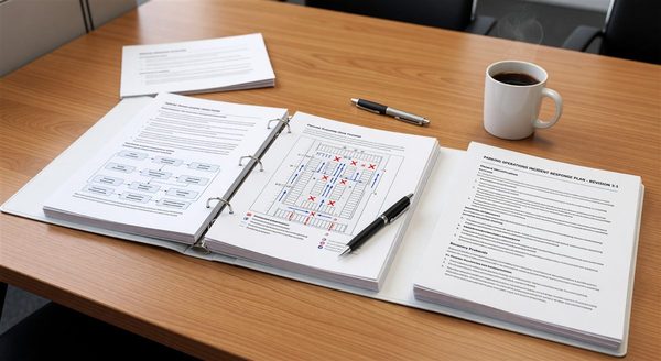 Incident response planning documentation for parking operations