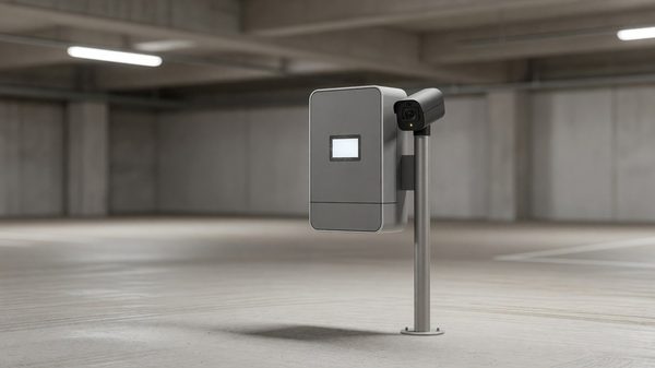 Digital parking validation kiosk at a retail location